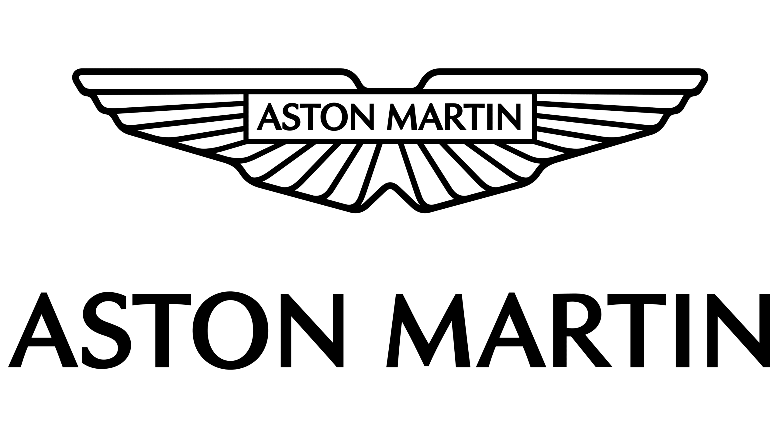 logo de la marque aston martin du groupe louyet